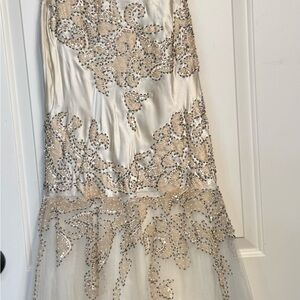 Cache Ivory Beaded Wedding Dress